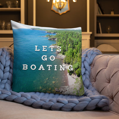 Minnesota 'Lets Go Boating' Pillow - Ope Life