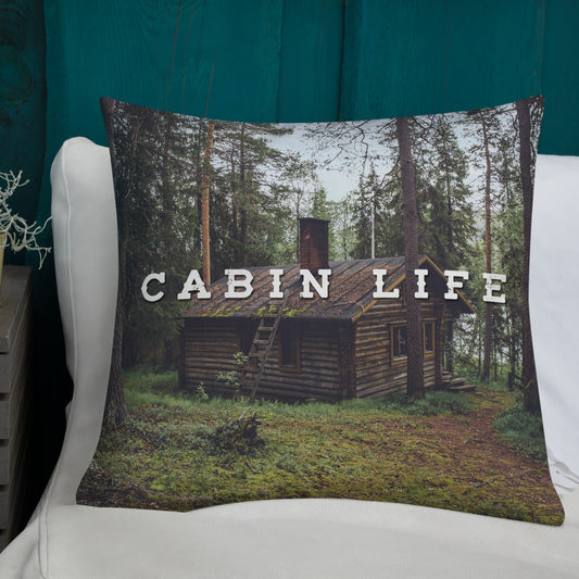 Minnesota 'Cabin Life' Throw Pillow - Ope Life