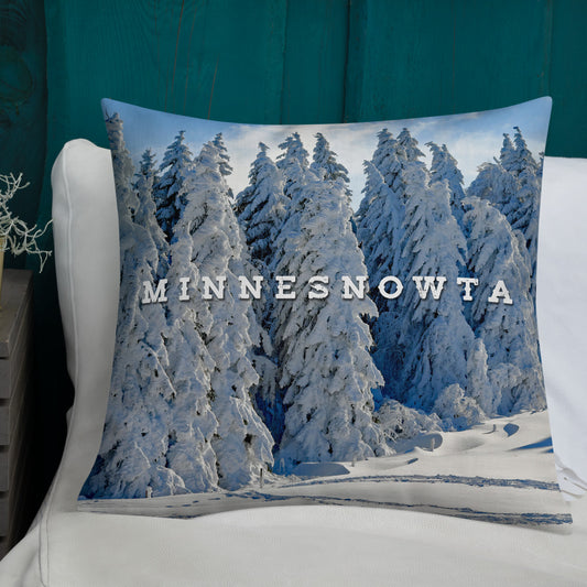 Minnesnowta Throw Pillow - Ope Life
