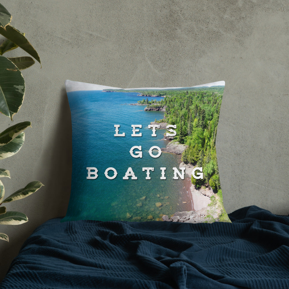 Minnesota 'Lets Go Boating' Pillow - Ope Life