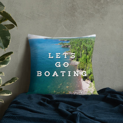 Minnesota 'Lets Go Boating' Pillow - Ope Life
