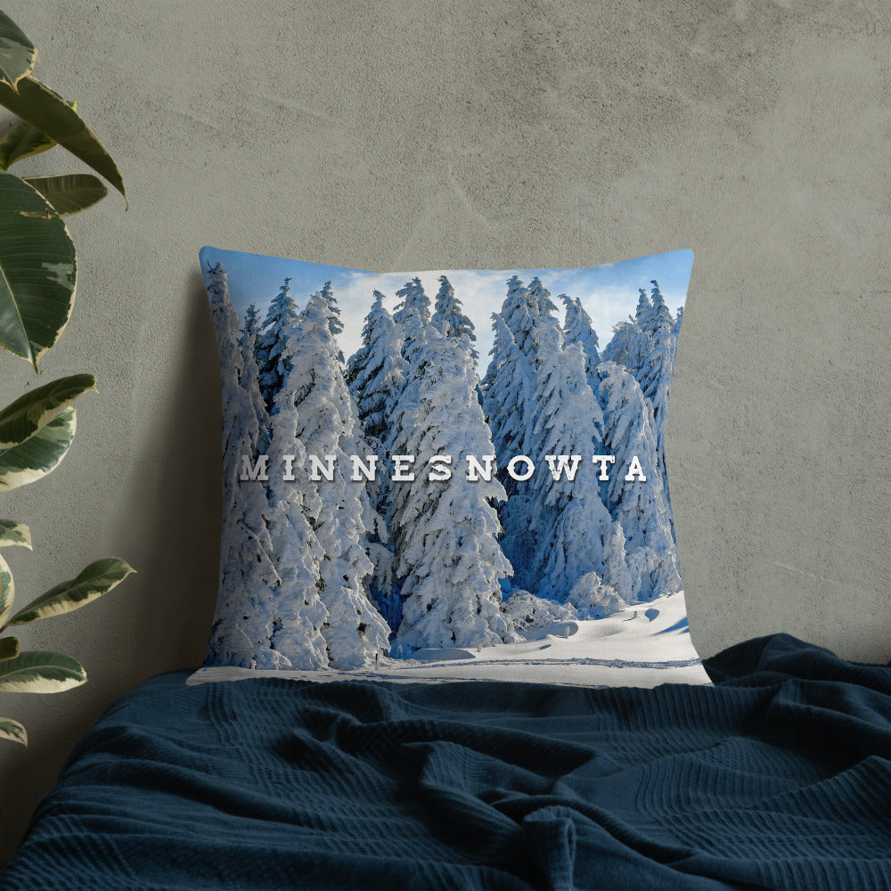 Minnesnowta Throw Pillow - Ope Life