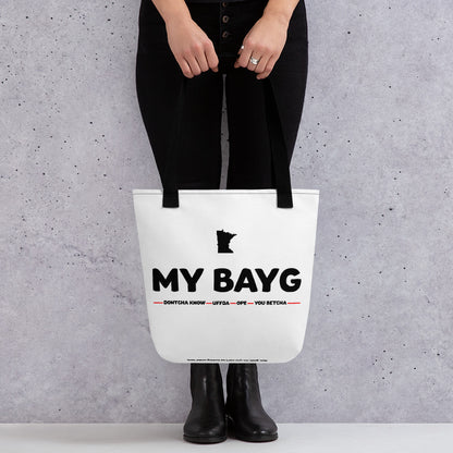 My Bayg Minnesota Accent Tote Bag (White) - Ope Life