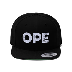Ope Hat - Flat Bill Ope Cap - True Navy / One size - Ope Life
