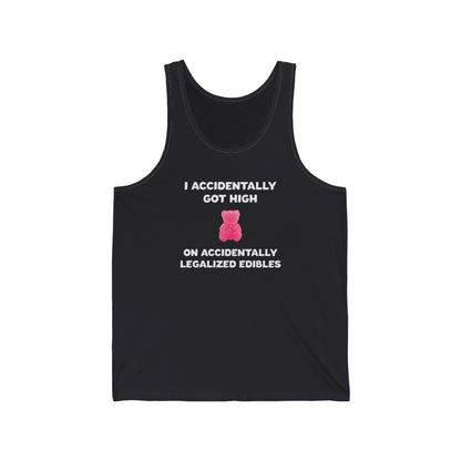I Accidentally Got High On Accidentally Legalized Edibles Tank Top - XS / Dark Grey - Ope Life