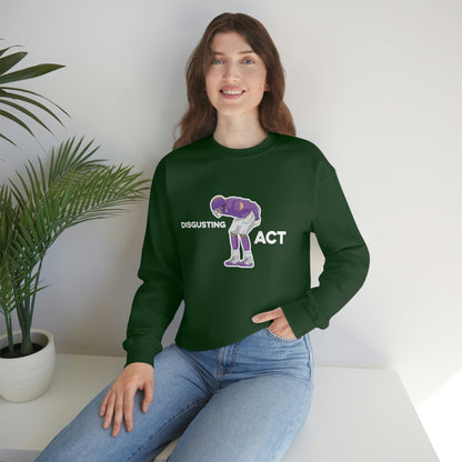 Disgusting Act Sweatshirt - Moss Mooning Packers Vikings Unisex Crewneck Sweatshirt - Ope Life