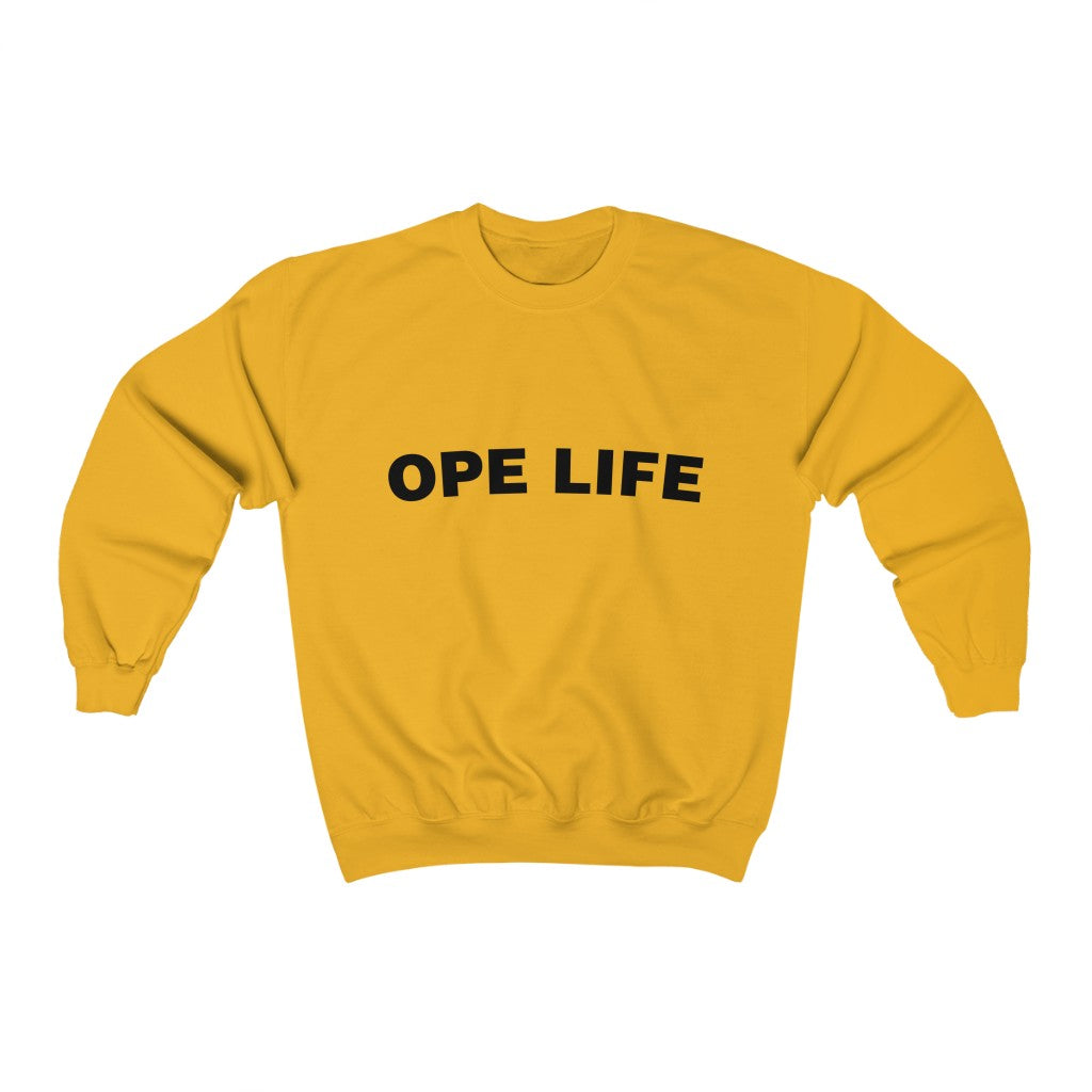 Ope Life Crewneck Sweatshirt (Unisex) - S / Gold - Ope Life