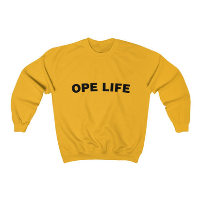 Ope Life Crewneck Sweatshirt (Unisex) - S / Gold - Ope Life