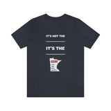 It's Not The Heat/Cold It's The Humidity/Wind Minnesota Weather T-Shirt (Unisex) - Heather Navy / S - Ope Life