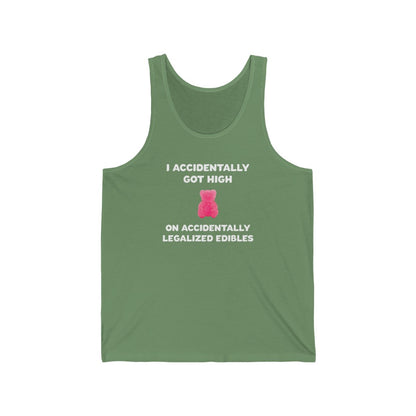 I Accidentally Got High On Accidentally Legalized Edibles Tank Top - XS / Leaf - Ope Life