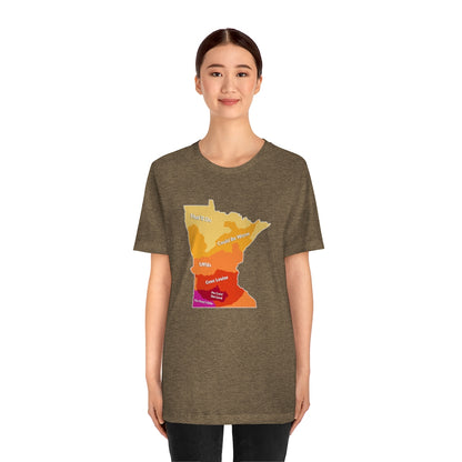 Minnesota Slang Weather Map T-shirt (Unisex) - Ope Life