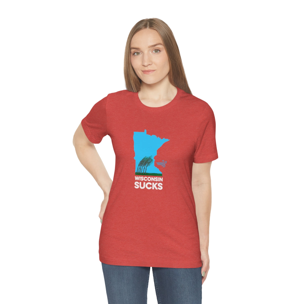 Wisconsin Sucks - Blowing Windy Trees Minnesota Unisex T-Shirt - Ope Life
