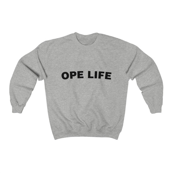 Ope Life Crewneck Sweatshirt (Unisex) - L / Ash - Ope Life