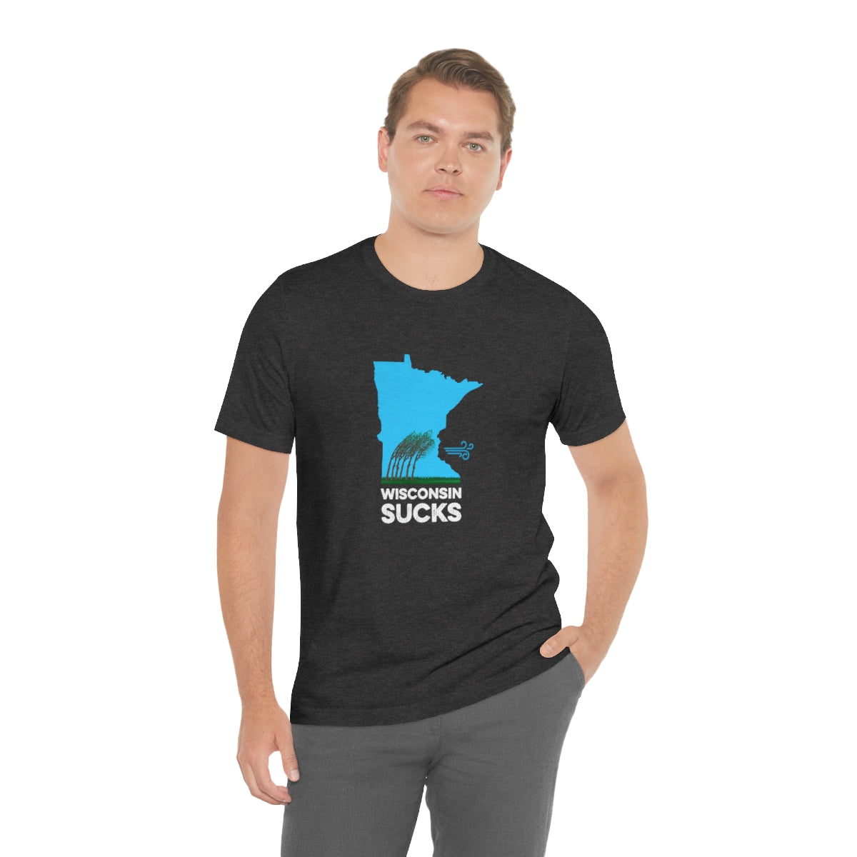 Wisconsin Sucks - Blowing Windy Trees Minnesota Unisex T-Shirt - Ope Life