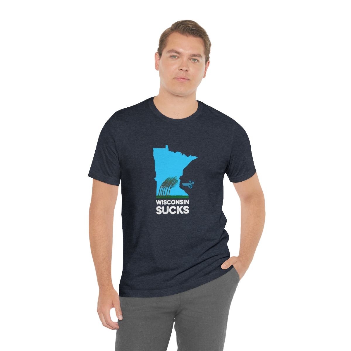 Wisconsin Sucks - Blowing Windy Trees Minnesota Unisex T-Shirt - Ope Life