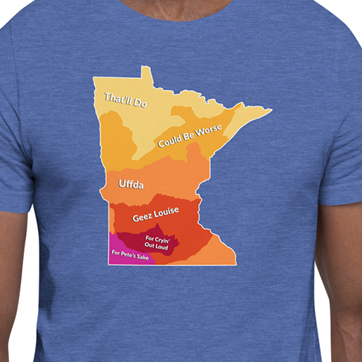 Minnesota Slang Weather Map T-shirt (Unisex) - Ope Life