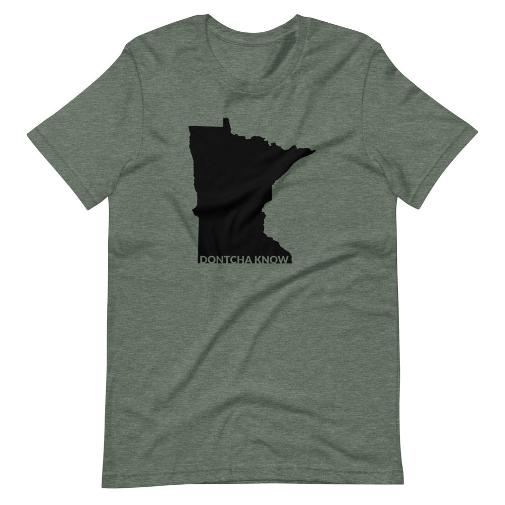 Minnesota "Dontcha Know" Text Cutout T-Shirt Design - Ope Life