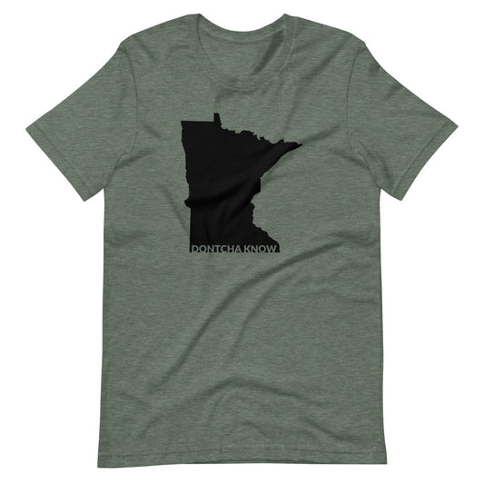 Minnesota "Dontcha Know" Text Cutout T-Shirt Design - Ope Life