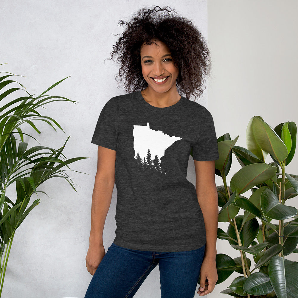 Minnesota Forest Design T-Shirt - MN Trees Overlay Shirt - Ope Life