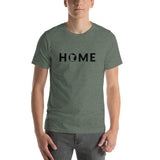 Minnesota HOME T-Shirt - MN Home Design Shirt (Black Text) - Heather Forest / S - Ope Life