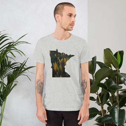 Minnesota Autumn Forest T-Shirt - MN Autumn Forest Design Shirt - Ope Life
