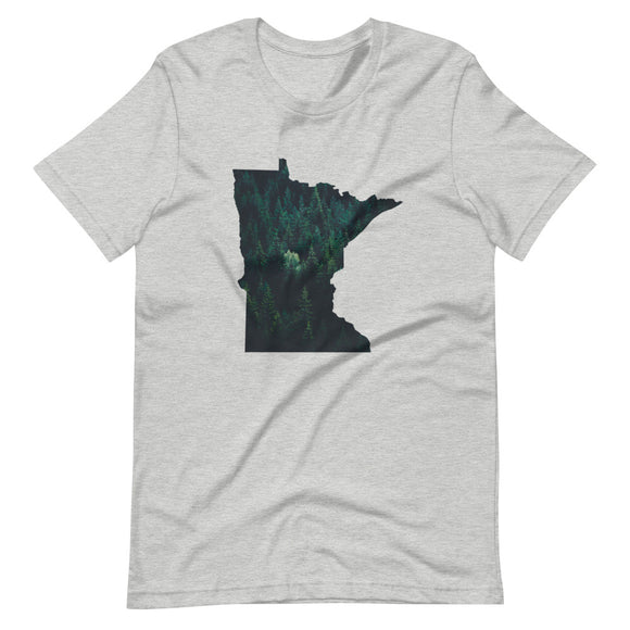 Minnesota Dark Forest T-Shirt - MN Green Tree Design Shirt - Ope Life