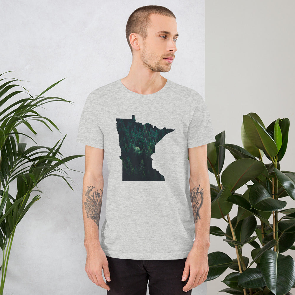 Minnesota Dark Forest T-Shirt - MN Green Tree Design Shirt - Ope Life