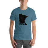 Minnesota Nice T-Shirt Design - Heather Deep Teal / S - Ope Life