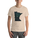 Minnesota Dark Forest T-Shirt - MN Green Tree Design Shirt - Heather Dust / S - Ope Life
