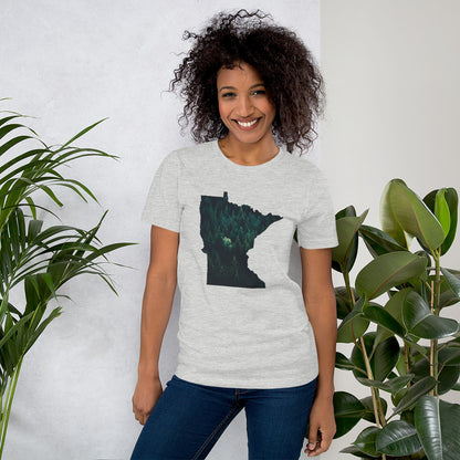 Minnesota Dark Forest T-Shirt - MN Green Tree Design Shirt - Ope Life
