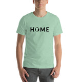 Minnesota HOME T-Shirt - MN Home Design Shirt (Black Text) - Heather Prism Mint / XS - Ope Life