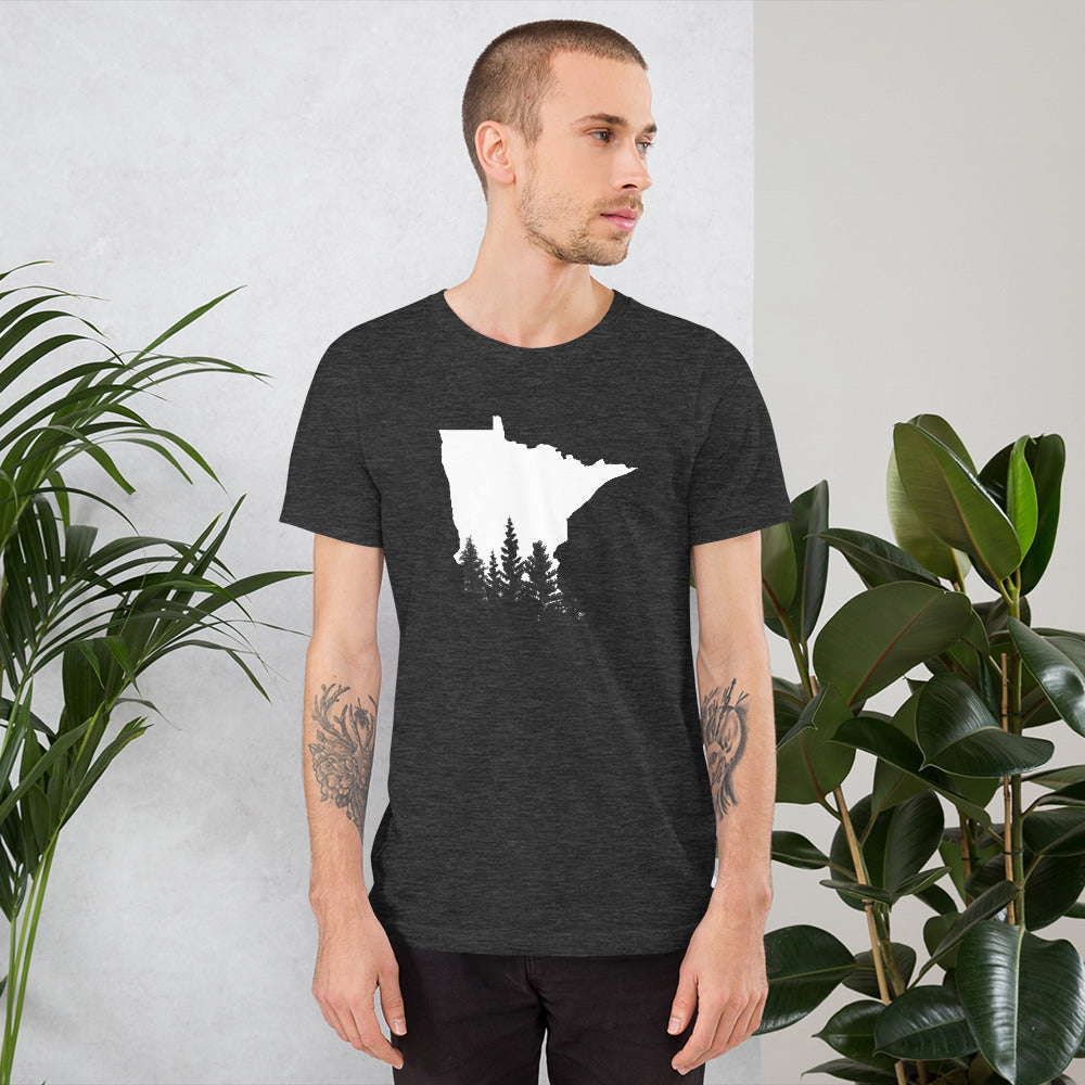 Minnesota Forest Design T-Shirt - MN Trees Overlay Shirt - Ope Life