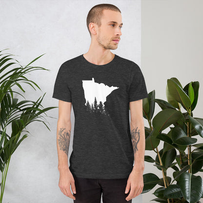 Minnesota Forest Design T-Shirt - MN Trees Overlay Shirt - Ope Life