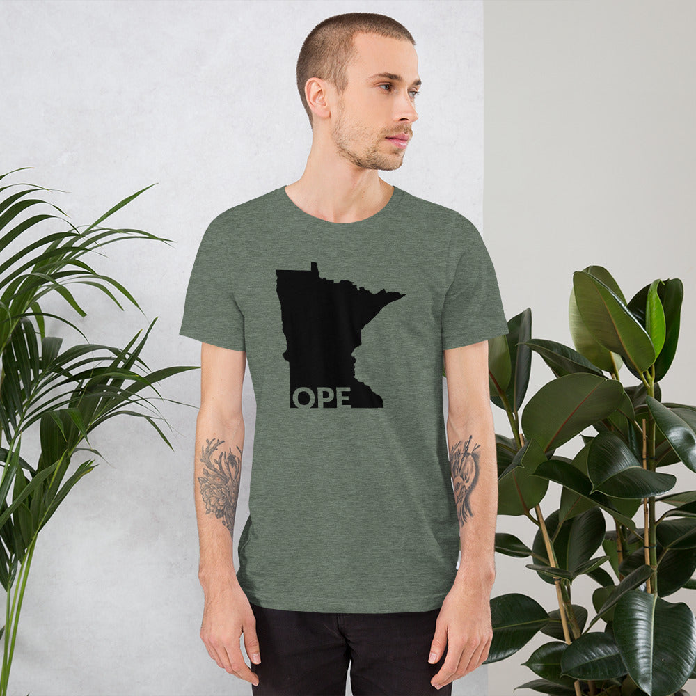Minnesota Ope Text Cutout T-Shirt Design - Ope Life