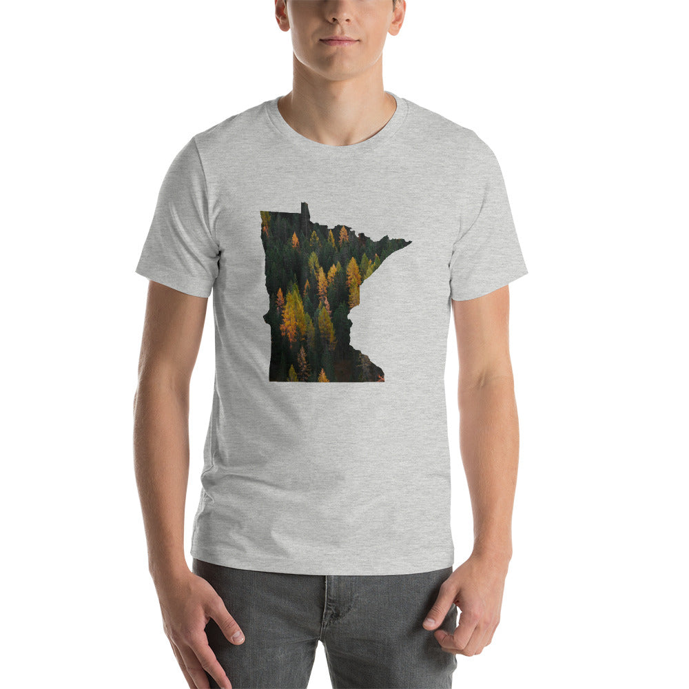Minnesota Autumn Forest T-Shirt - MN Autumn Forest Design