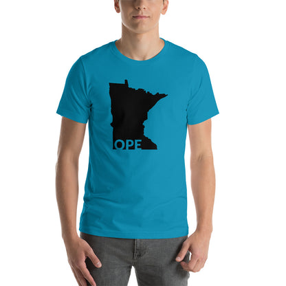 Minnesota Ope Text Cutout T-Shirt Design - Aqua / S - Ope Life