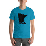 Minnesota Nice T-Shirt Design - Aqua / S - Ope Life