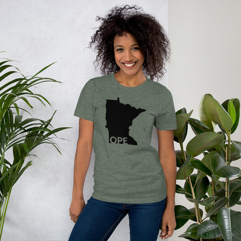 Minnesota Ope Text Cutout T-Shirt Design - Ope Life