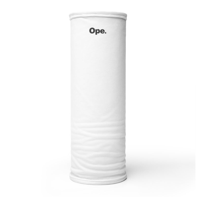 Ope Minnesota Neck Gaiter Face Mask - White - Ope Life
