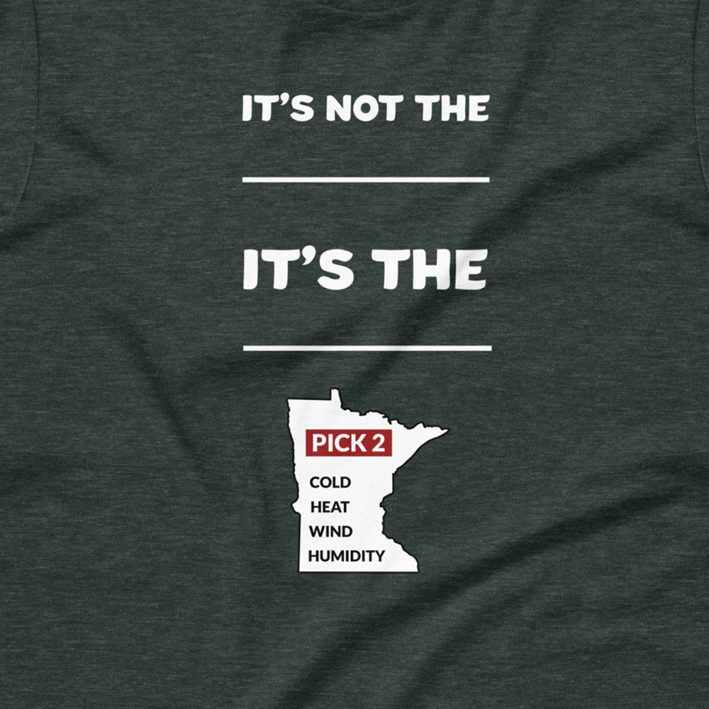It's Not The Heat/Cold It's The Humidity/Wind Minnesota Weather T-Shirt (Unisex) - Ope Life
