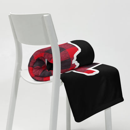 Red Flannel Minnesota State Outline Throw Blanket (50"x60") - Ope Life