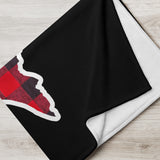 Red Flannel Minnesota State Outline Throw Blanket (50"x60") - Ope Life