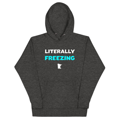 Literally Freezing Minnesota Unisex Hoodie - Charcoal Heather / S - Ope Life