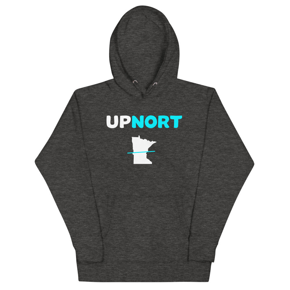Upnort Minnesota Hoodie - Minnesota Up North With Line Hooded Sweatshirt (UP NORT) - Ope Life