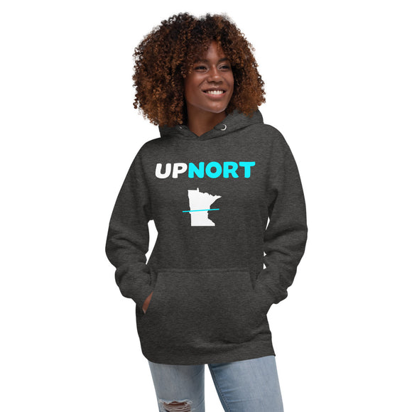 Upnort Minnesota Hoodie - Minnesota Up North With Line Hooded Sweatshirt (UP NORT) - Ope Life