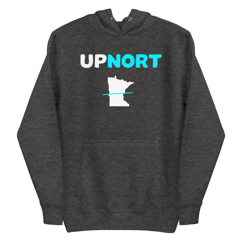 Upnort Minnesota Hoodie - Minnesota Up North With Line Hooded Sweatshirt (UP NORT) - Ope Life