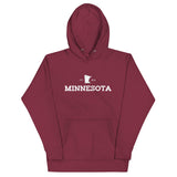 Vintage Minnesota EST 1858 Unisex Hoodie Sweatshirt - Maroon / S - Ope Life