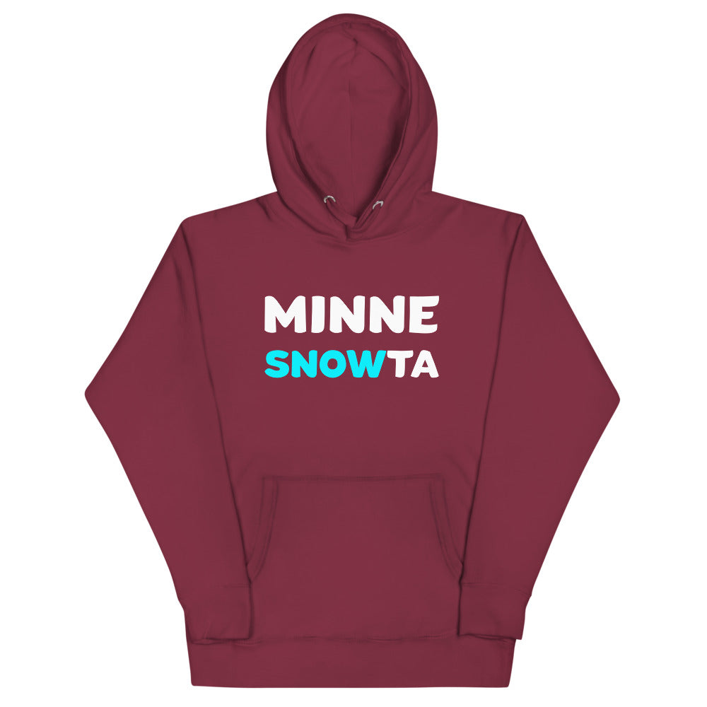 Minnesnowta Hoodie Sweatshirt Unisex Minnesota Hoodie - Maroon / S - Ope Life