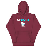Upnort Minnesota Hoodie - Minnesota Up North With Line Hooded Sweatshirt (UP NORT) - Maroon / S - Ope Life