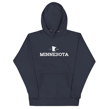 Vintage Minnesota EST 1858 Unisex Hoodie Sweatshirt - Navy Blazer / S - Ope Life